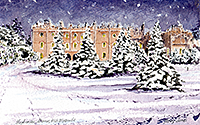 Hughenden Manor in the snow
